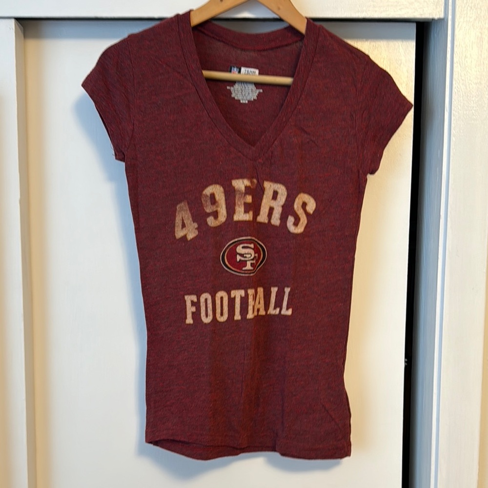 49ers Football V-Neck T-Shirt
